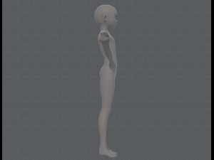 base mesh boy character v10 3D Model