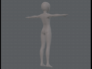 base mesh boy character v10 3D Model