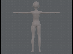 base mesh boy character v10 3D Model
