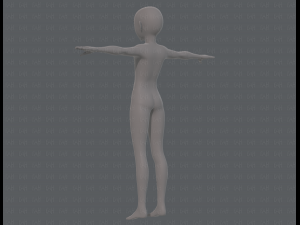 base mesh boy character v10 3D Model