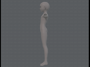 base mesh boy character v10 3D Model