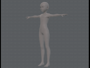 base mesh boy character v10 3D Model