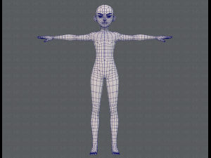 base mesh boy character v10 3D Model