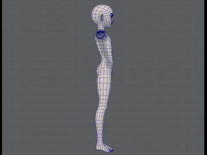 base mesh boy character v10 3D Model