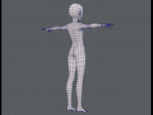 base mesh boy character v10 3D Model