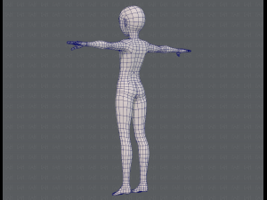 base mesh boy character v10 3D Model