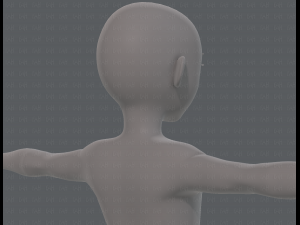 base mesh boy character v10 3D Model