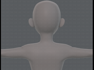 base mesh boy character v10 3D Model
