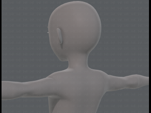 base mesh boy character v10 3D Model