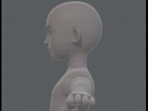 base mesh boy character v10 3D Model