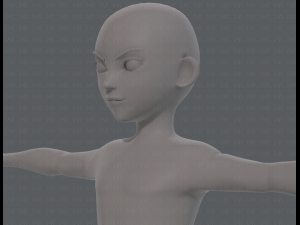 base mesh boy character v10 3D Model