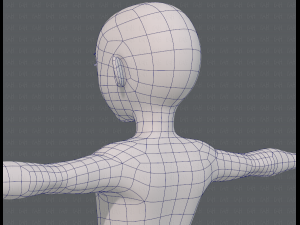 base mesh boy character v10 3D Model