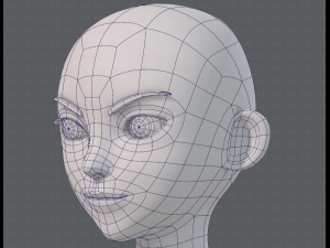 base mesh boy character v10 3D Model