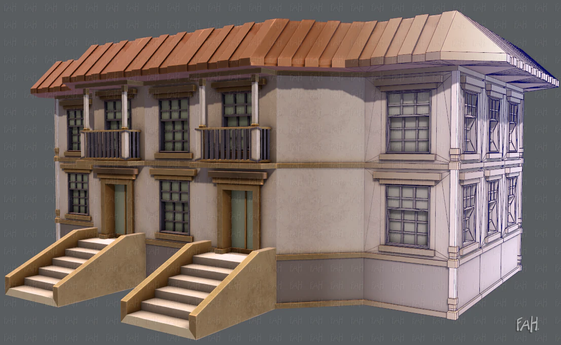 buliding v02 3D Model .c4d .max .obj .3ds .fbx .stl .blend 