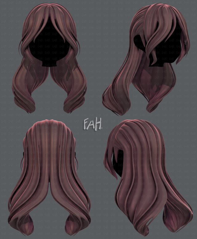 3d hair style for girl v51 3D मॉडल .c4d .max .obj .3ds .fbx .stl .blend 