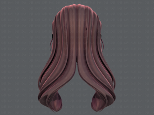 3d hair style for girl v51 3D मॉडल