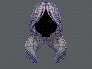 3d hair style for girl v51 3D मॉडल