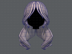 3d hair style for girl v51 3D मॉडल