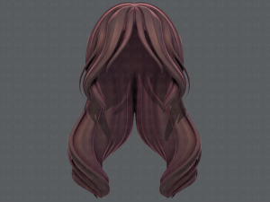 3d hair style for girl v51 3D मॉडल