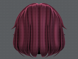3d hair style for girl v52 3D Модель
