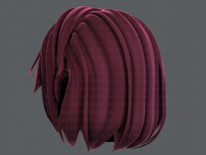 3d hair style for girl v52 3D Модель