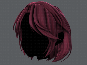 3d hair style for girl v52 3D Модель