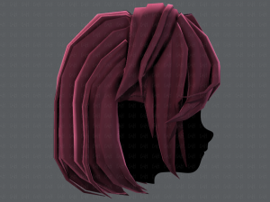 3d hair style for girl v52 3D Модель