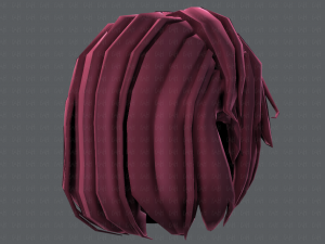 3d hair style for girl v52 3D Модель