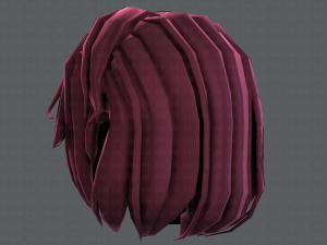 3d hair style for girl v52 3D Модель