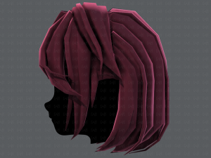 3d hair style for girl v52 3D Модель