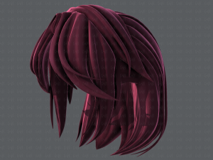 3d hair style for girl v52 3D Модель