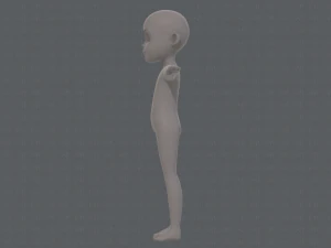 base mesh boy character v11 3D Model