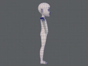 base mesh boy character v11 3D Model