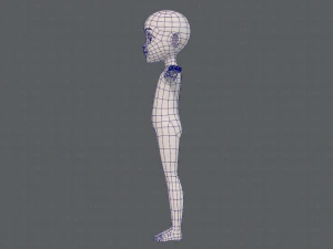 base mesh boy character v11 3D Model