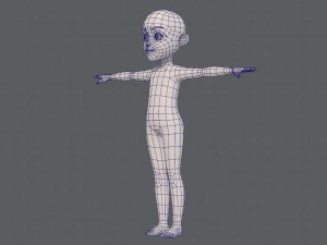 base mesh boy character v11 3D Model