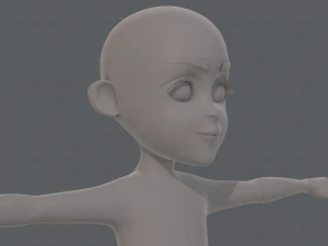 base mesh boy character v11 3D Model