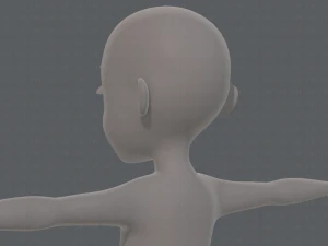 base mesh boy character v11 3D Model