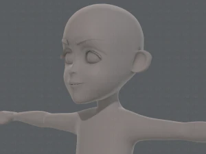 base mesh boy character v11 3D Model