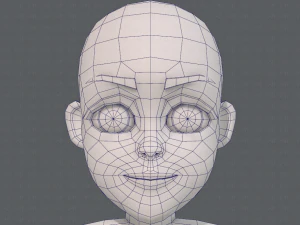 base mesh boy character v11 3D Model