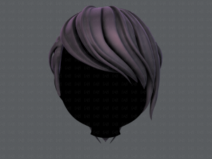 3d hair style for girl v53 3D Модель
