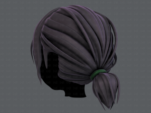 3d hair style for girl v53 3D Модель