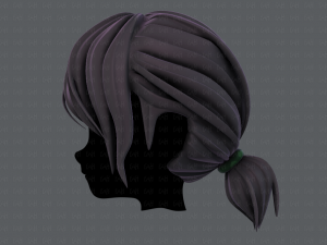 3d hair style for girl v53 3D Модель