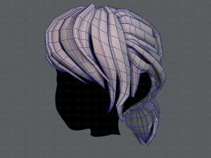 3d hair style for girl v53 3D Модель