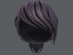3d hair style for girl v53 3D Модель