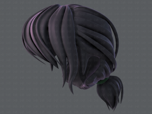 3d hair style for girl v53 3D Модель