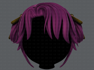 3d hair style for girl v54 Modelo 3D