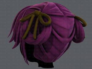 3d hair style for girl v54 Modelo 3D