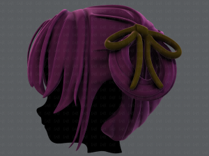 3d hair style for girl v54 Modelo 3D