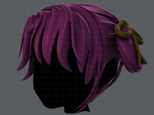 3d hair style for girl v54 Modelo 3D