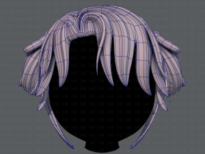 3d hair style for girl v54 Modelo 3D